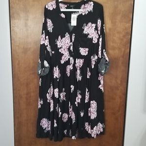 Purple and Black, 3/4 to full sleeve shirt dress